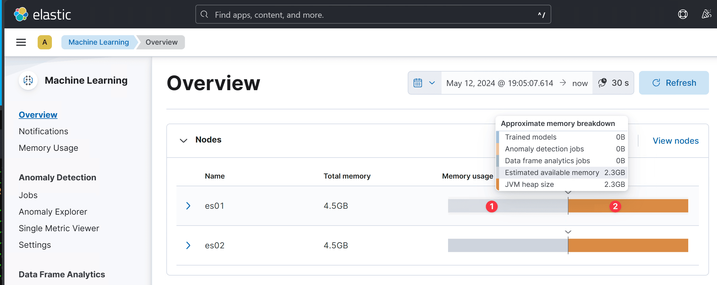 Find the available memory